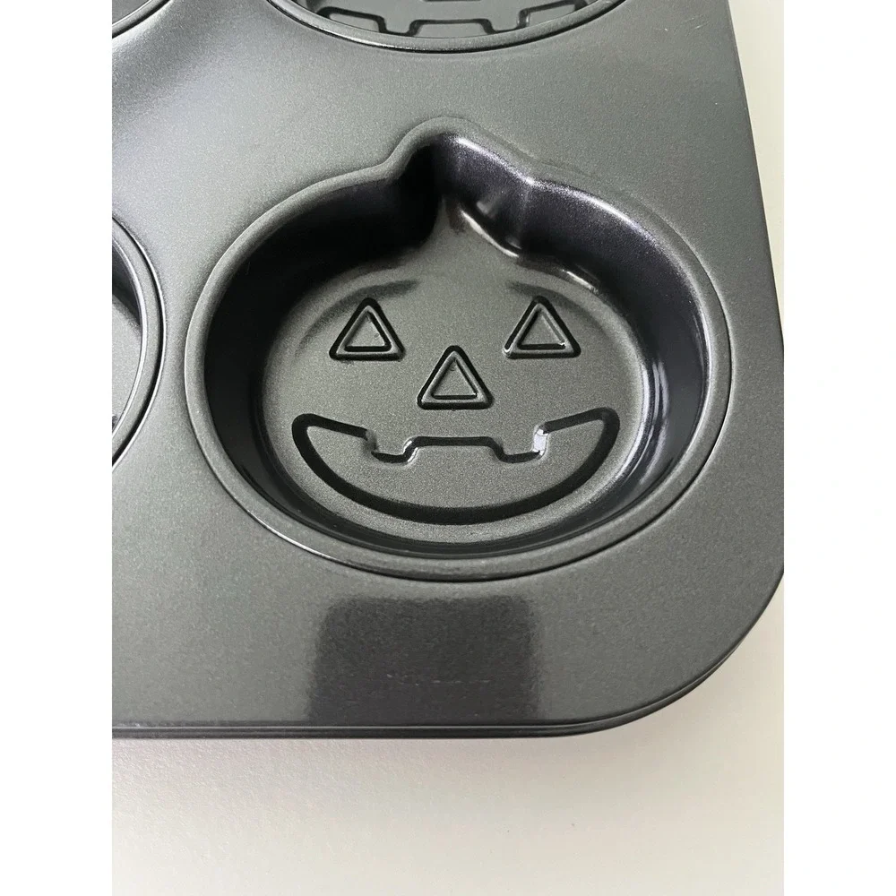 Halloween Baking Pans Molded Ghost Pumpkin Faces Candy Cake Nonstick‎ unbranded